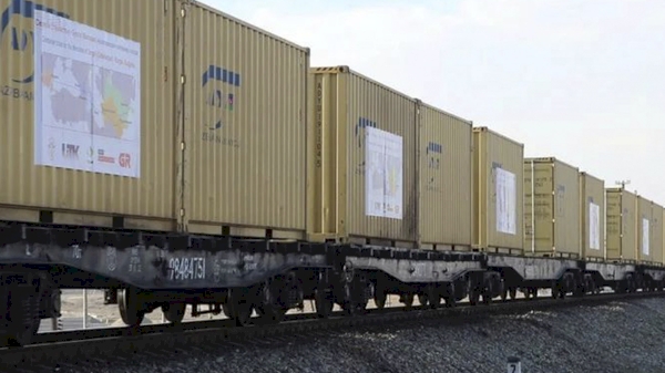 Uzbekistan launches first-ever container block train to Brazil