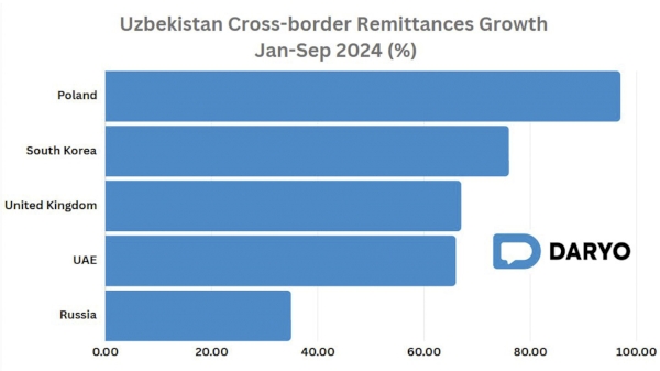 Uzbekistan sees record remittance surge, highest growth from 4 countries